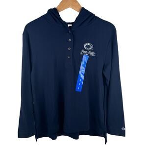 Champion Penn State Nittany Lions Mens Long Sleeve Hoodie Size Large Blue‎